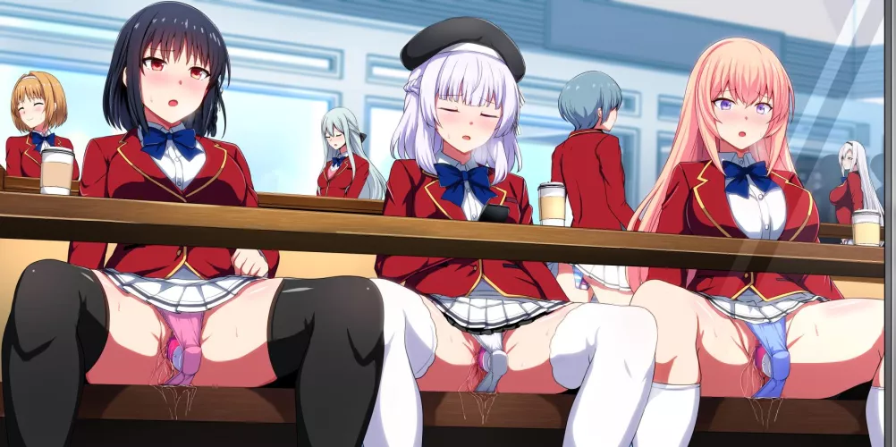 Suzune, Arisu, And Ichinose In Class Wearing Vibrators (Classroom Of The Elite) by Csxc