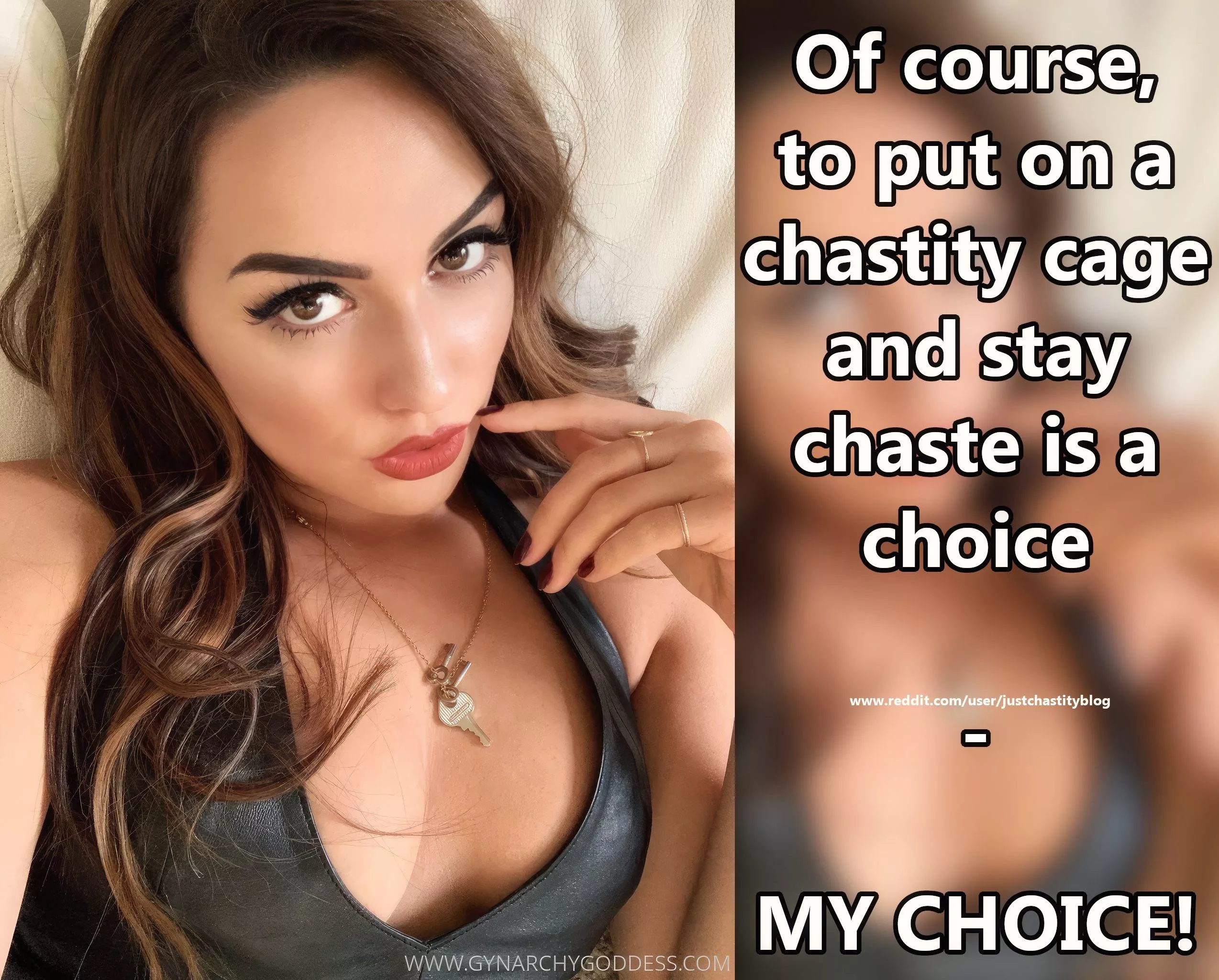 There is no point in discussing it! posted by justchastityblog