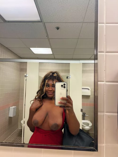 Trying to take a cute pic in the ladies' restroom by TilaToti