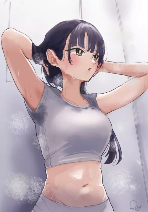Anna Yamada Sweating In The Steam Room  by Csxc