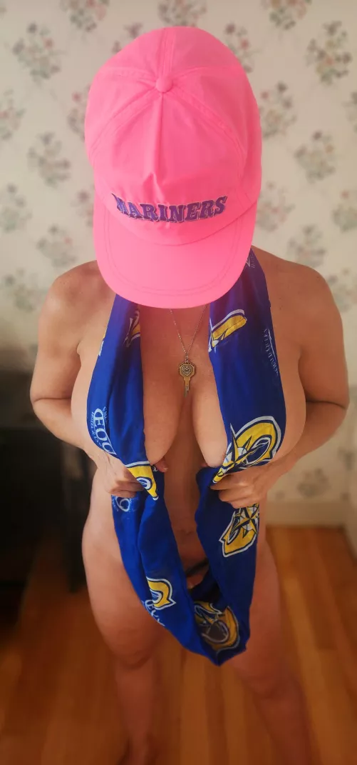 Are you watching me or the baseball game? by VanillaVixen360