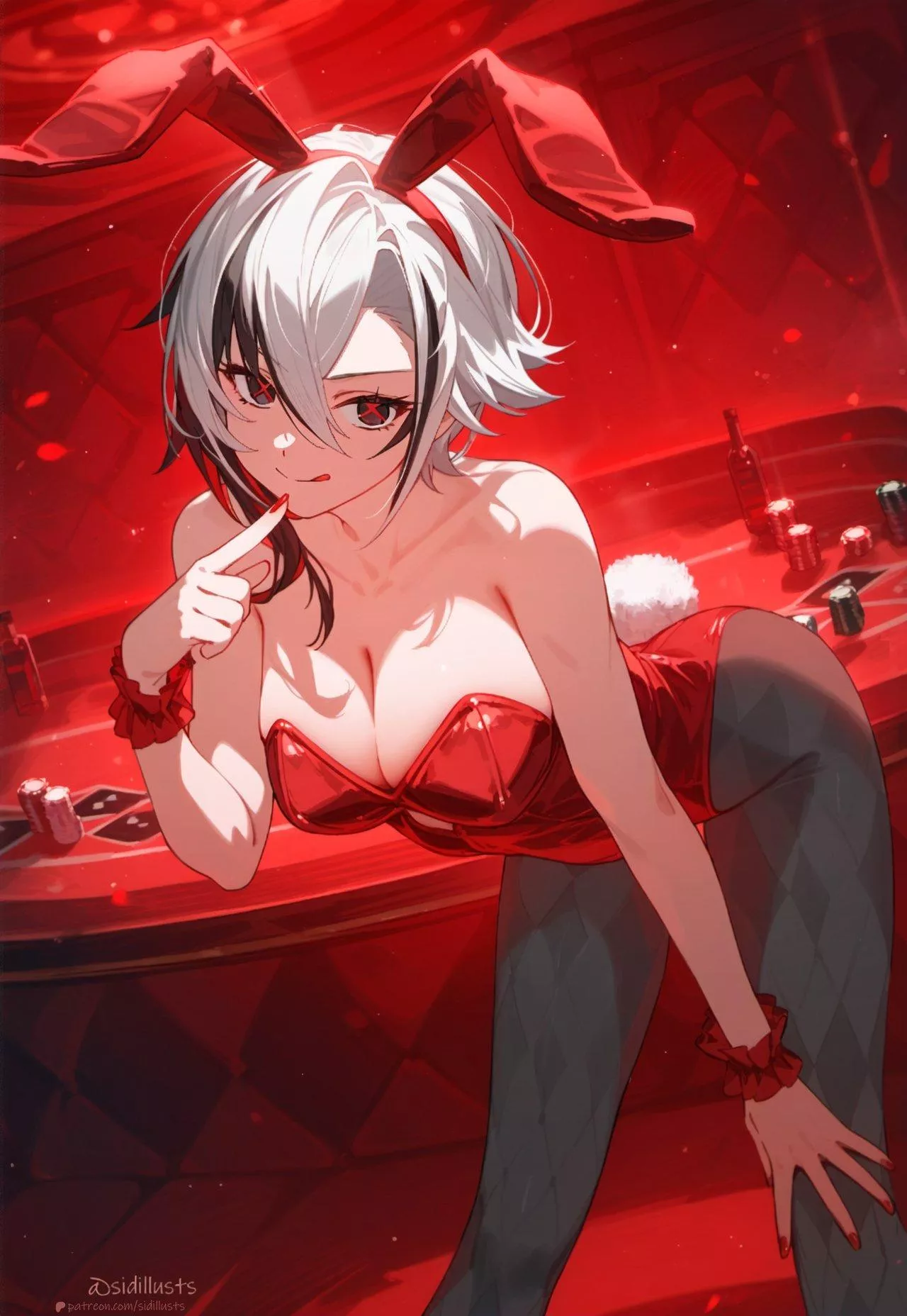 Casino Bunny Arlecchino [Genshin Impact] posted by CheetahSperm18