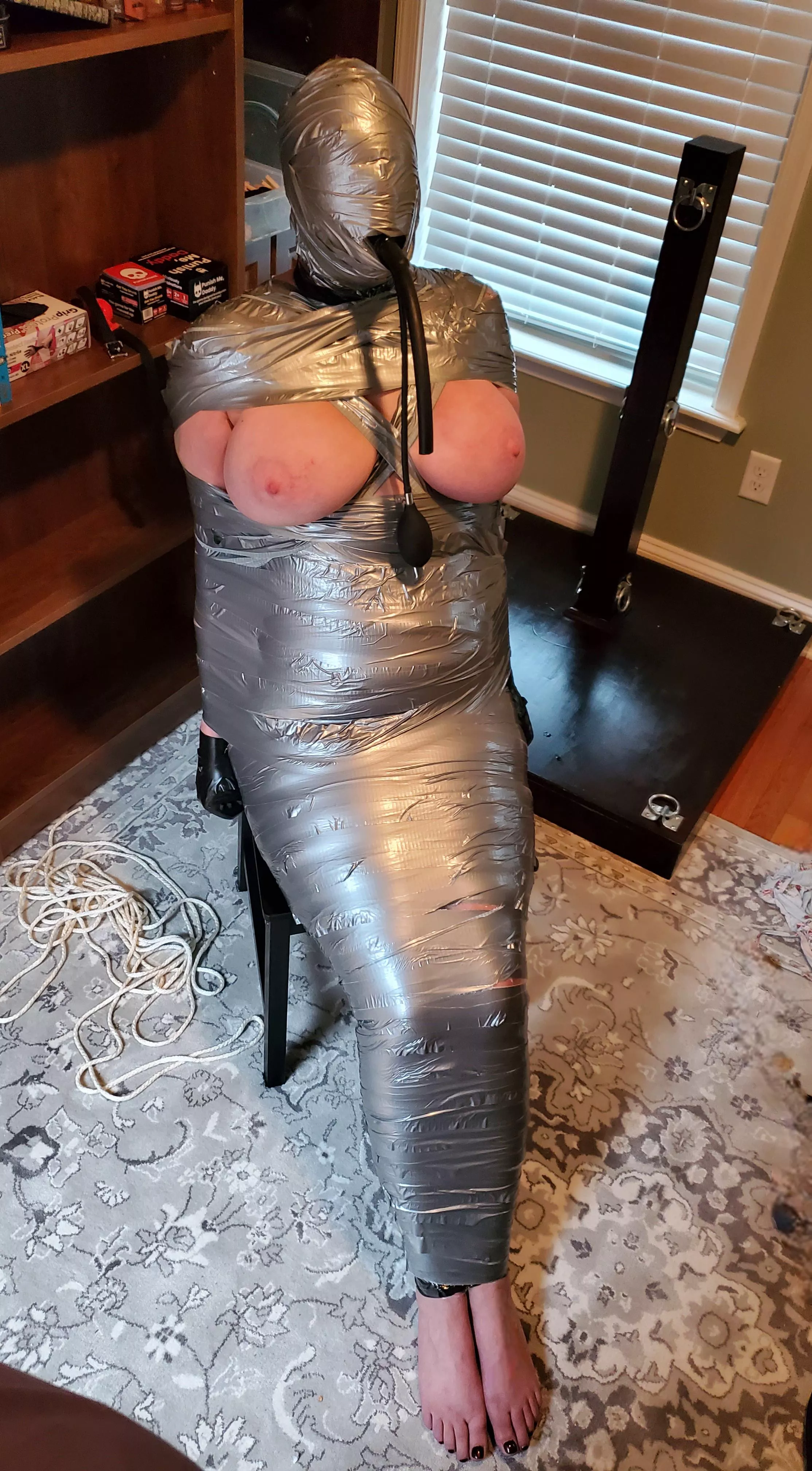 [OC] GF mummification with full head wrap posted by Pir8Rbrts2