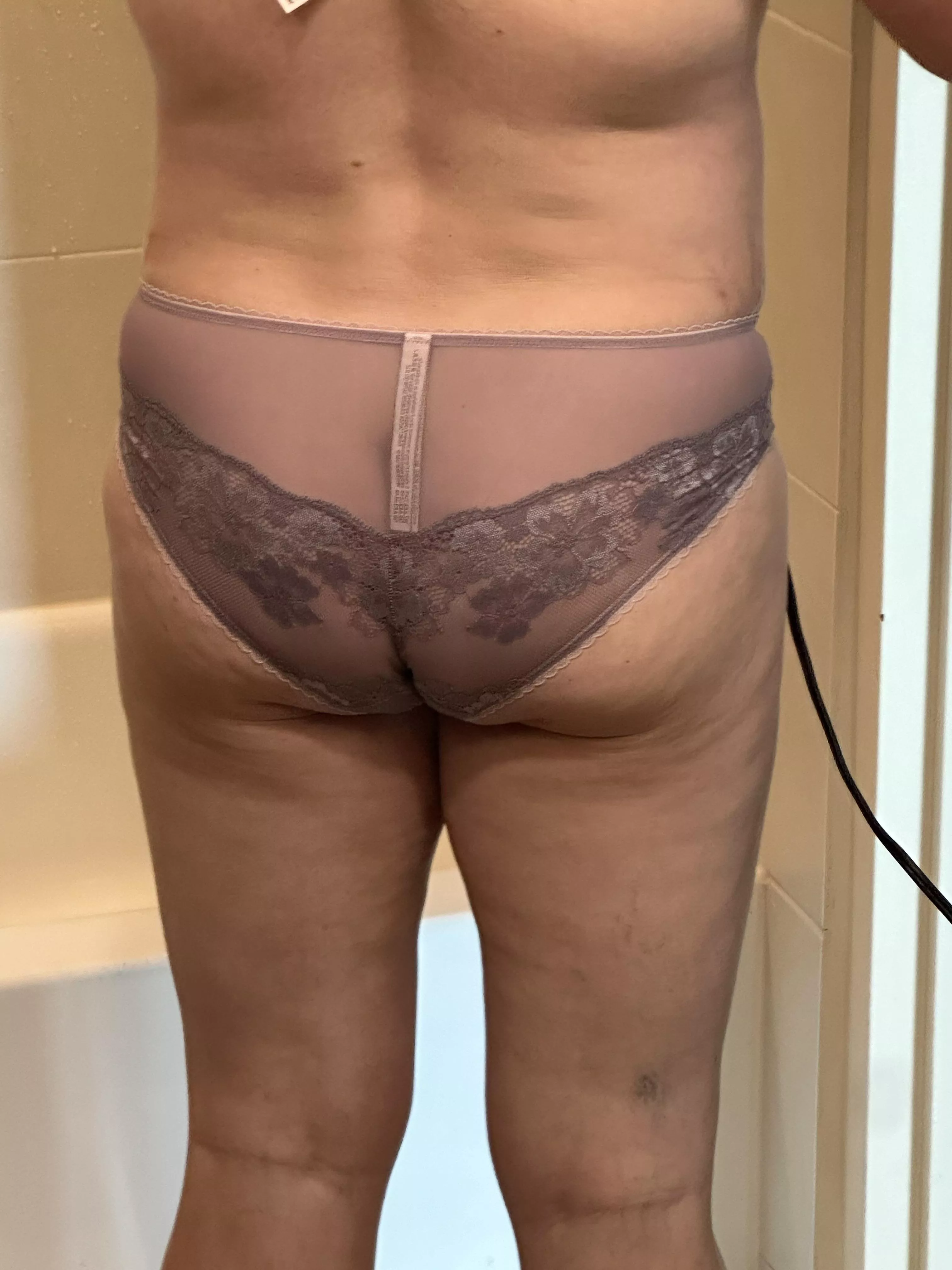 Pull them down slow with your teeth posted by East-Tower-1563