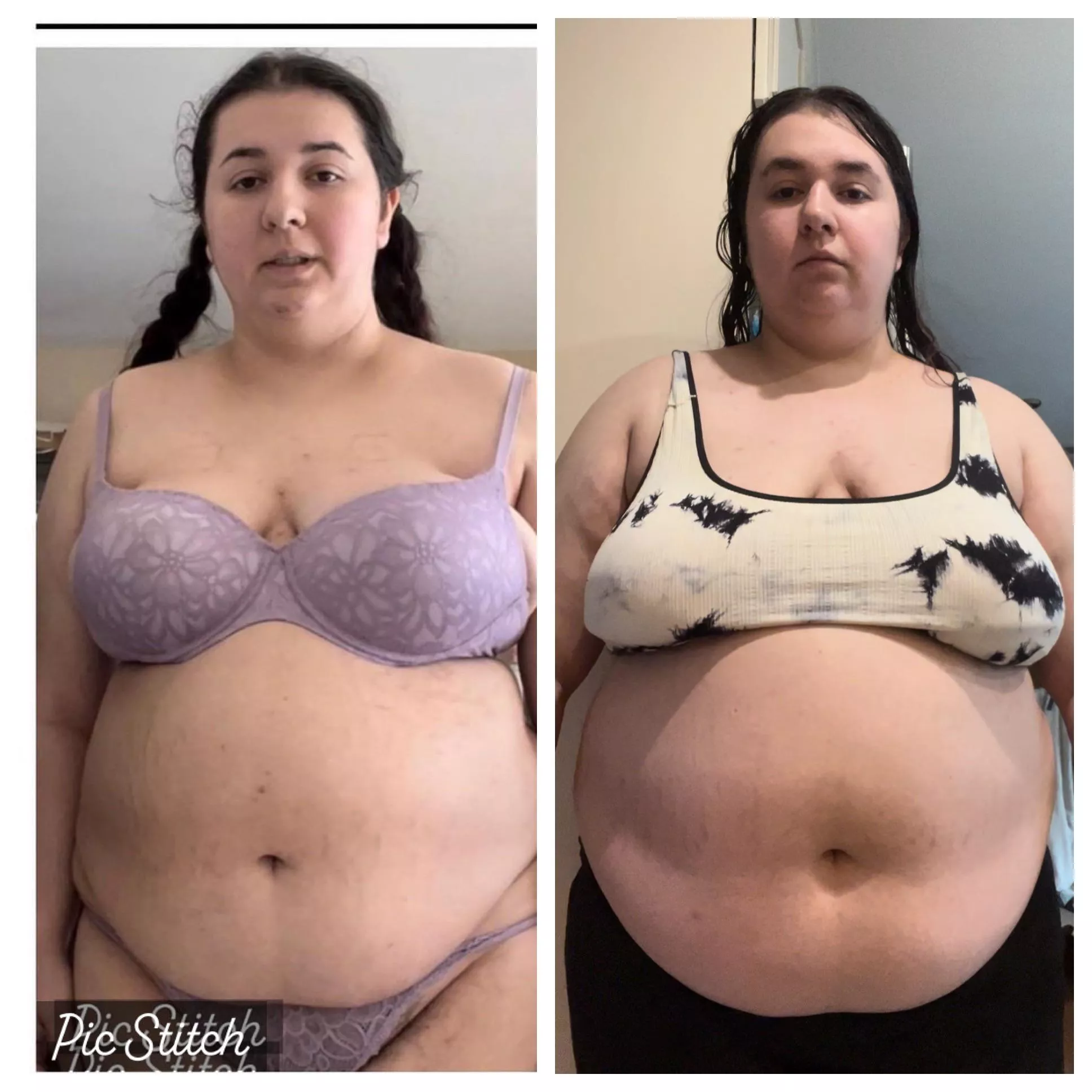 All the weight seems to be settling in my belly posted by ZaraGainer