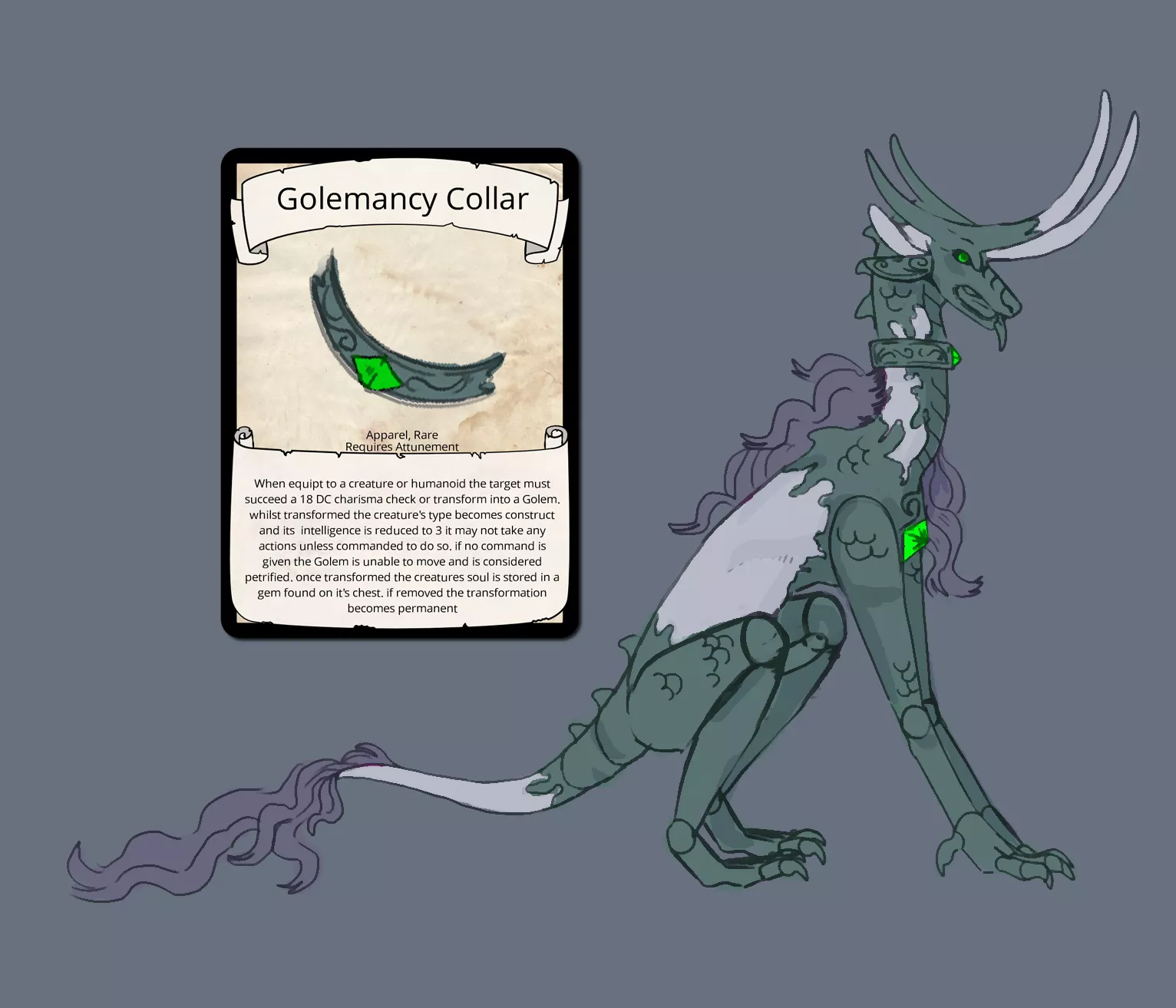 Golemancy collar posted by Limp-Stand-7031