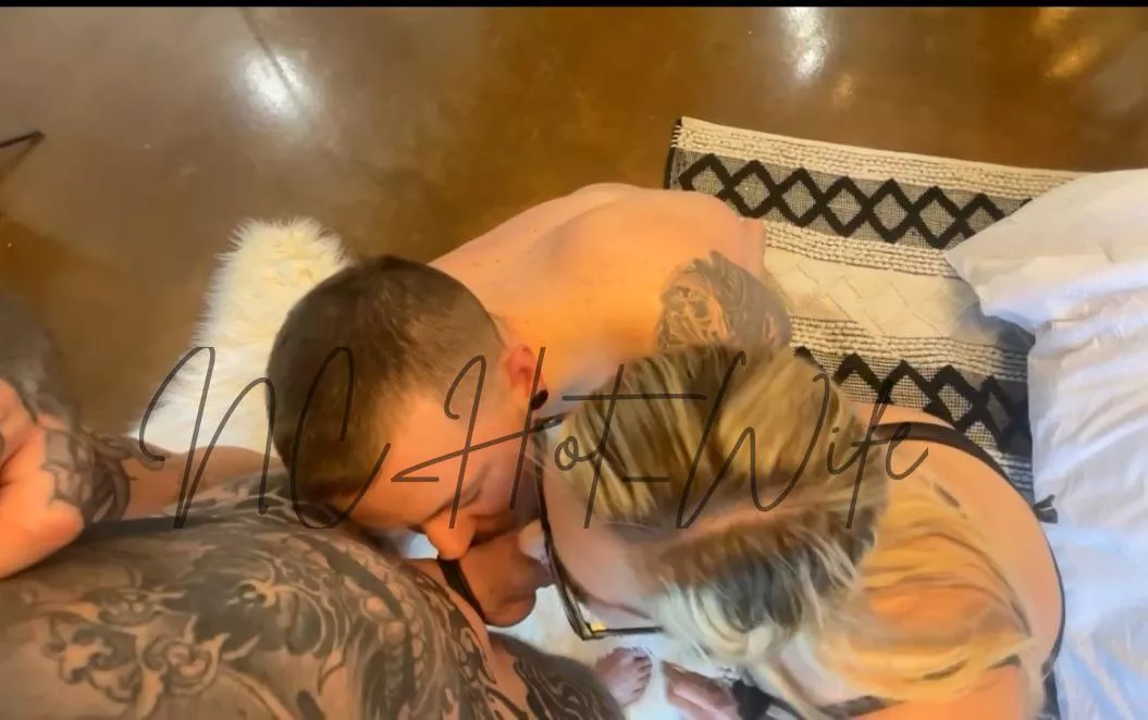 How long do you think you’d last with two mouths on your cock?  posted by nc_hot_wife