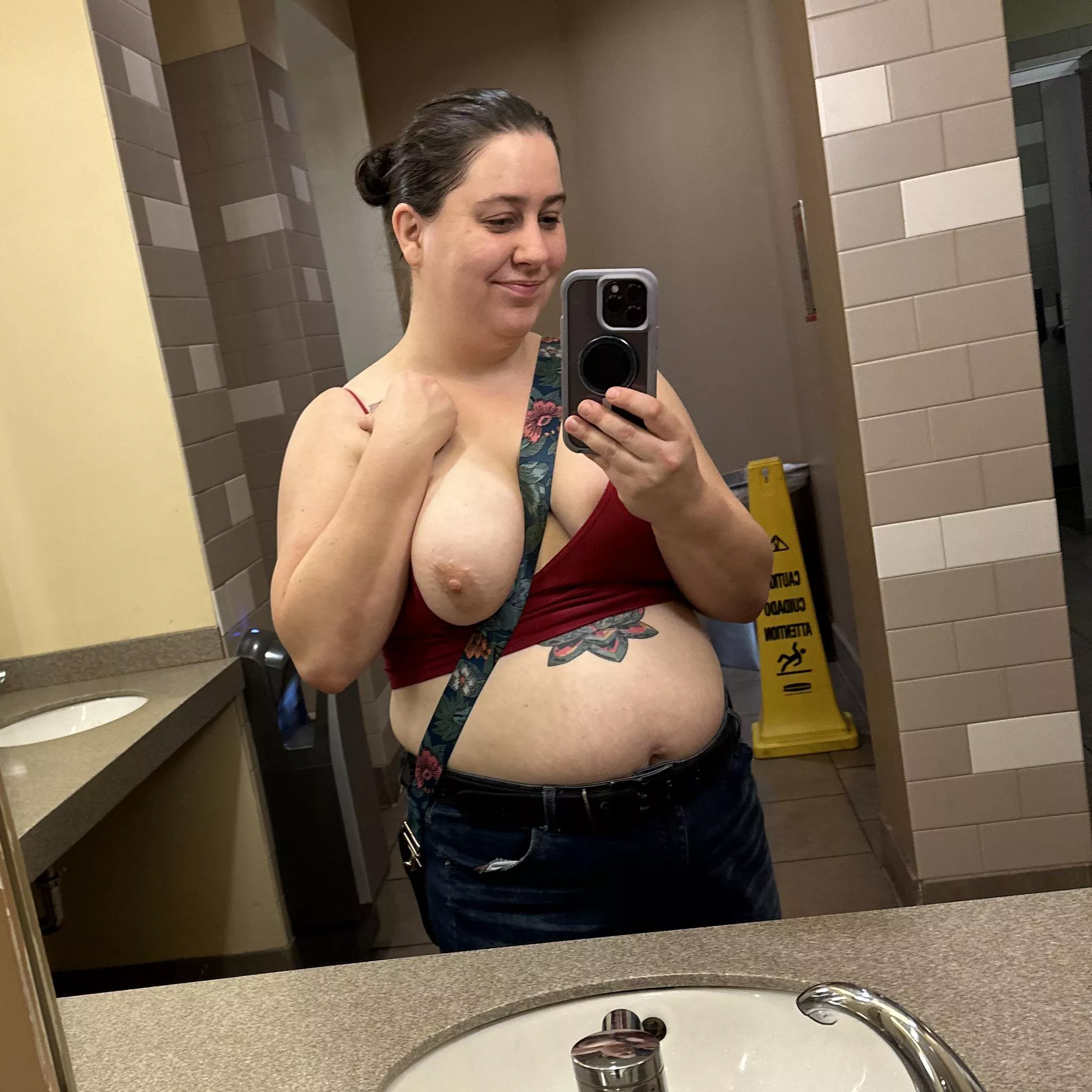 Public flashes! posted by amburr-boobs