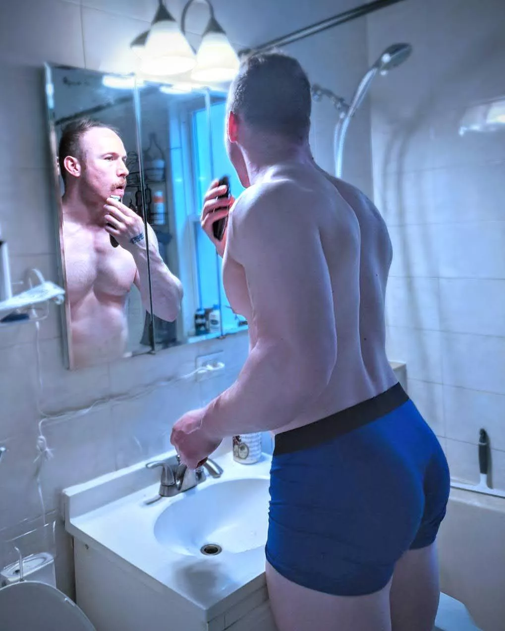 The mustache helps me square more posted by whit_xxx