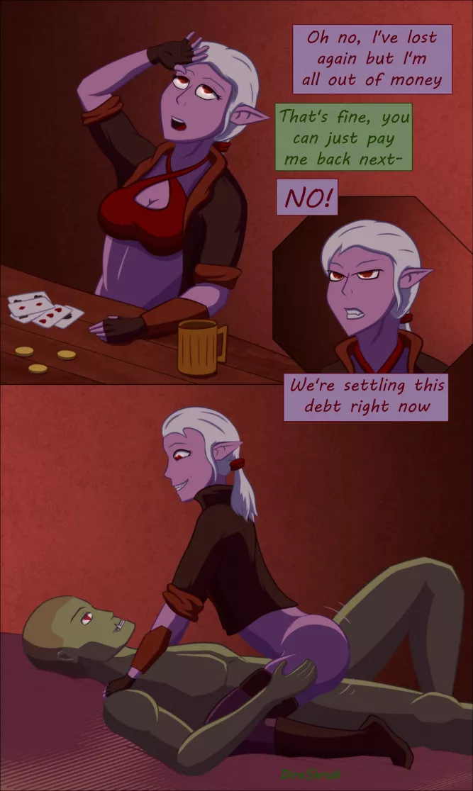 Zarra's gambling problem (DireShrub) posted by EnigmusPrime