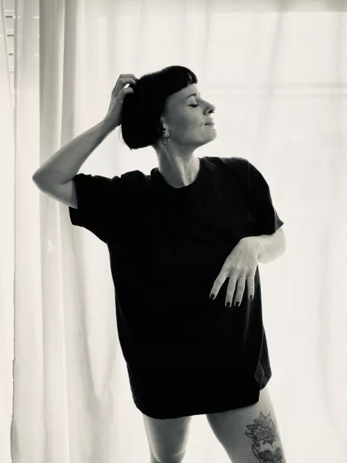 A profile and short bangs  by pinupfex