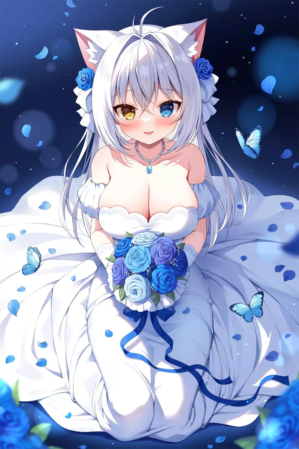 Aina in a wedding dress (Mauve) posted by Arcaeca2