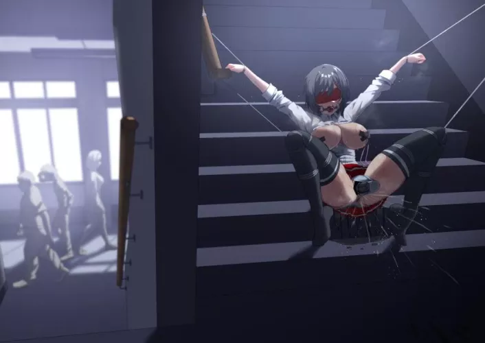 Bound up on the abandoned stairs. Cumming her brains out till he comes to get you. [zetsu red] by unknownshiro1