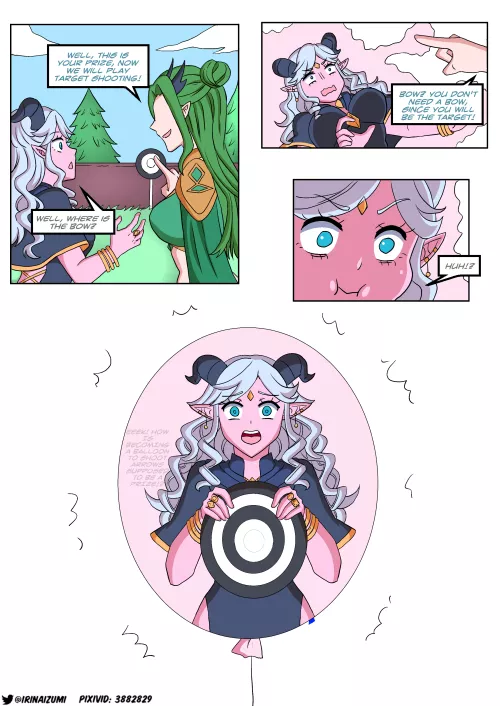 turned into a balloon for arrow shooting after losing a challenge by LoudContract2700