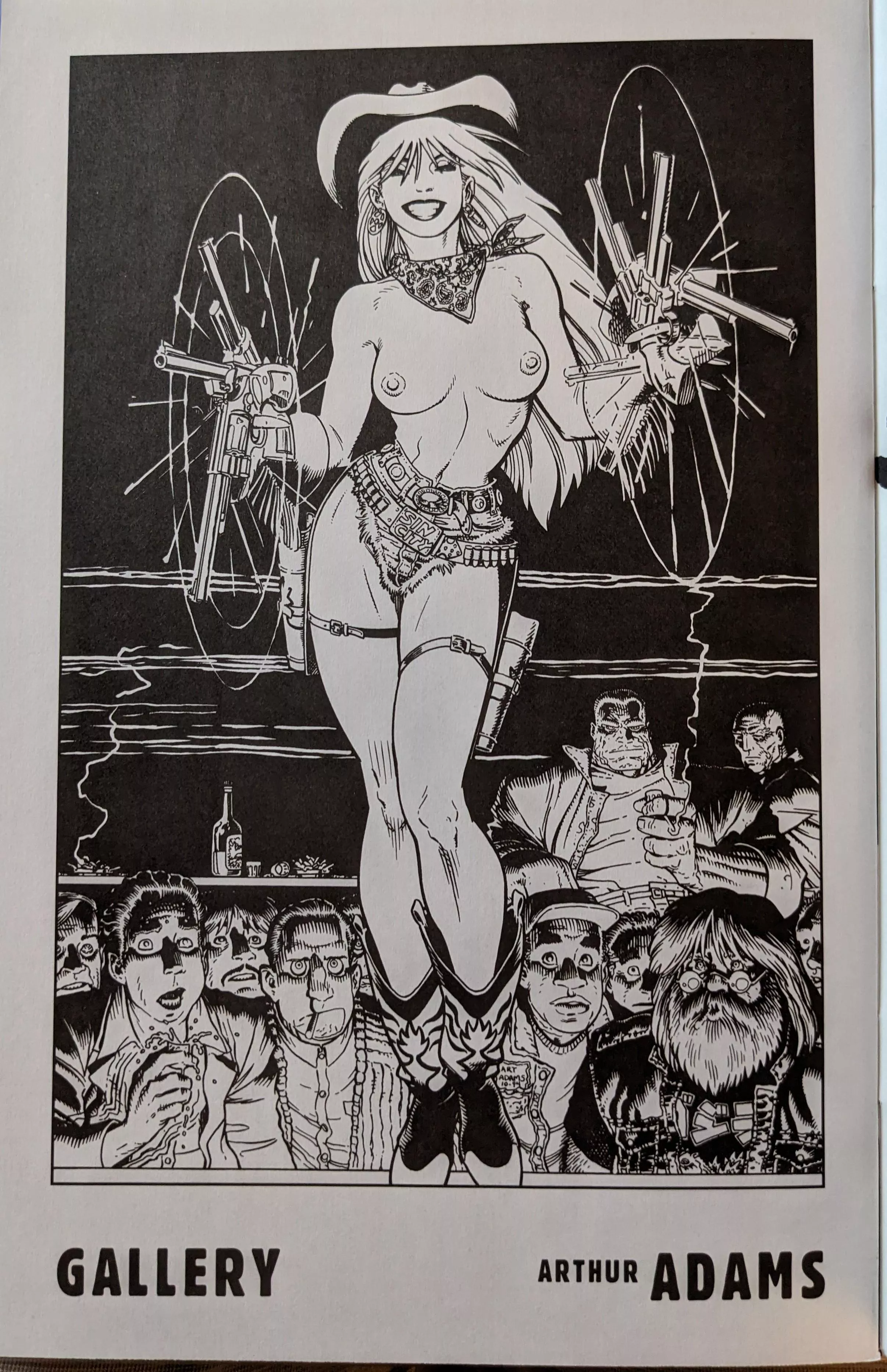 Arthur Adams cover gallery piece [Sin City The Big Fat Kill #3 of 5 January 1995] posted by arsteady12