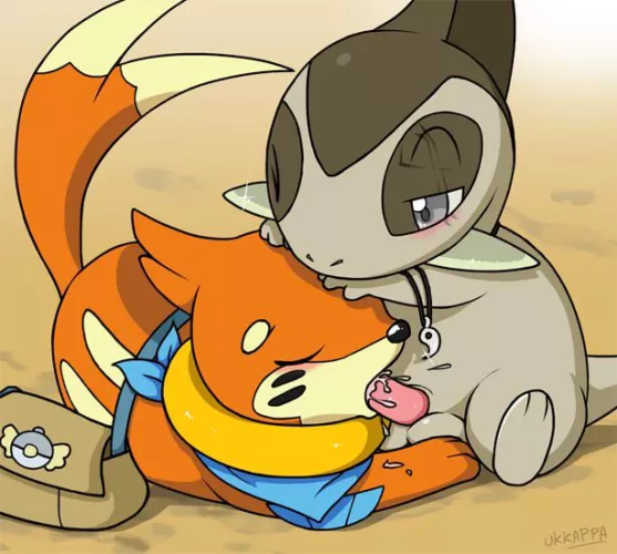 Buizel sucking off axew (ukkappa) by yuri_nomoru122