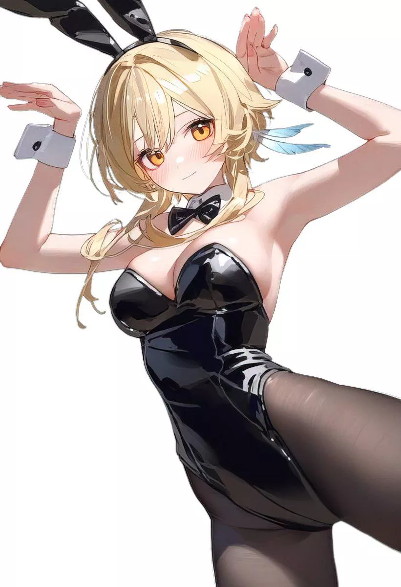 Bunny Lumine [Genshin Impact] posted by CheetahSperm18