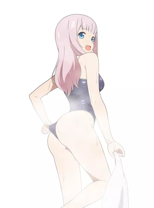 Chika Showing Off Her Ass In Her School Swimsuit (Kaguya-Sama Love Is War) by Csxc