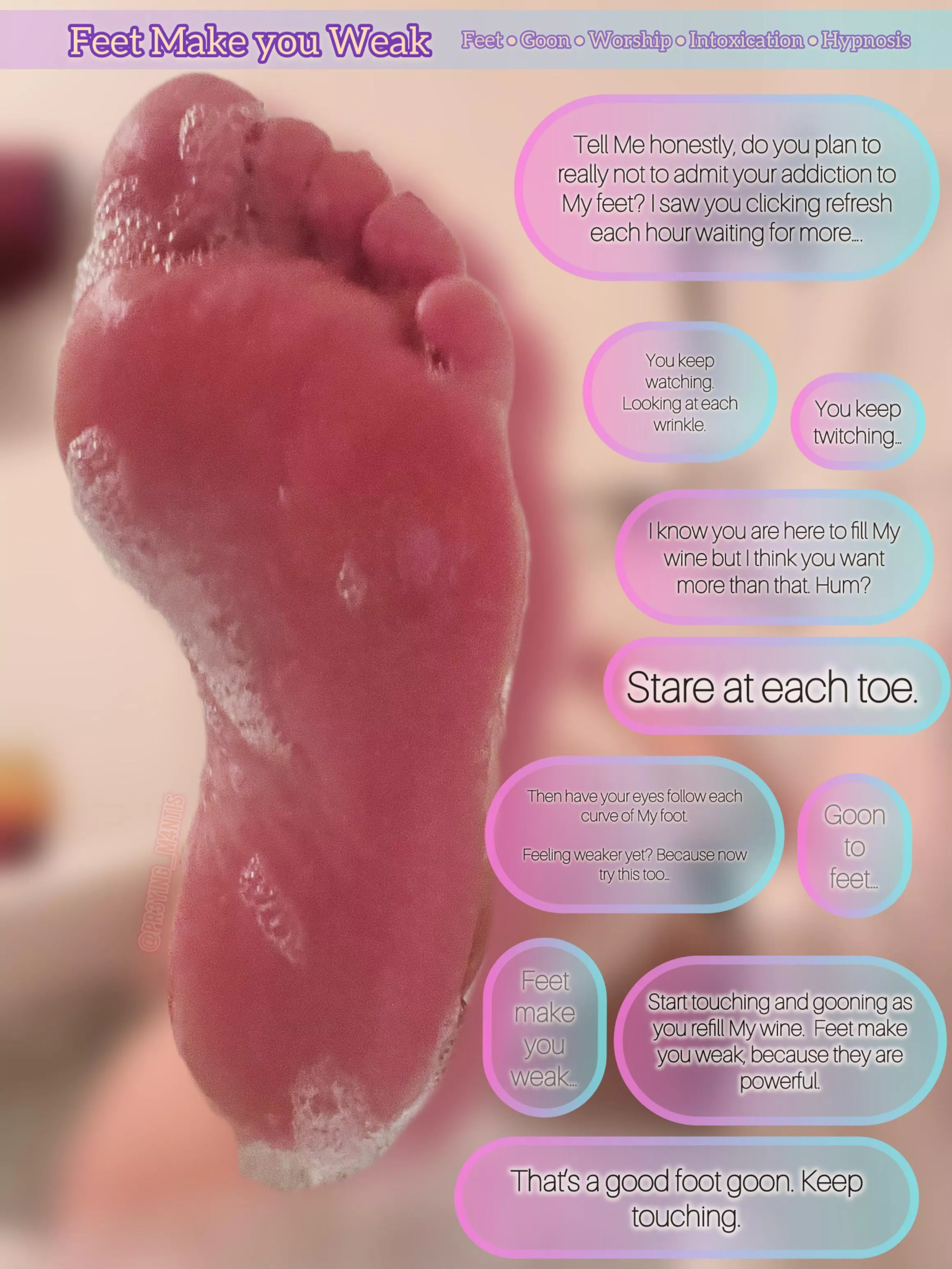 First Caption post on Reddit ❤️love to hear what your thoughts are 🐅🦶 posted by PR3YING_M4NTIS