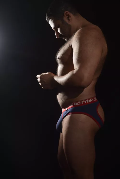 He squats. Hard.  by jamthebigbear