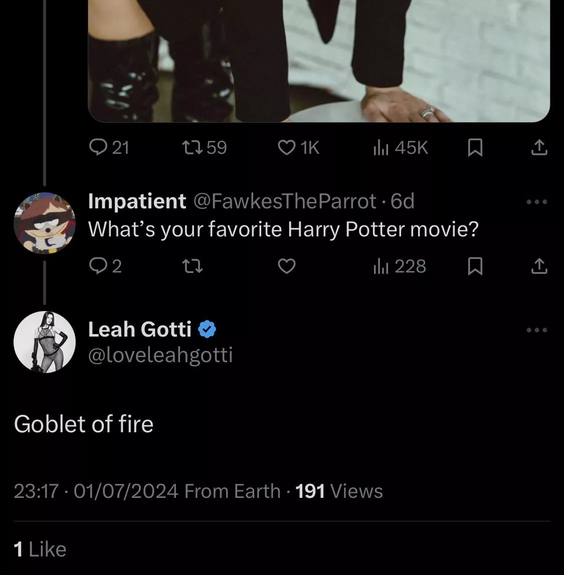 Interesting and important piece of information. posted by LeahGottiFeetLover