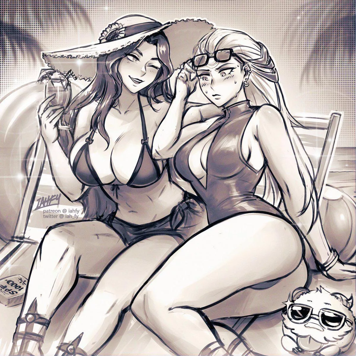 Leona and Diana at the Beach. (iah_fy) posted by Short-Ad224