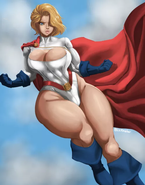 Powergirl's suit is tight on the chest [Lickmetar] by Responsible_Hat_5789