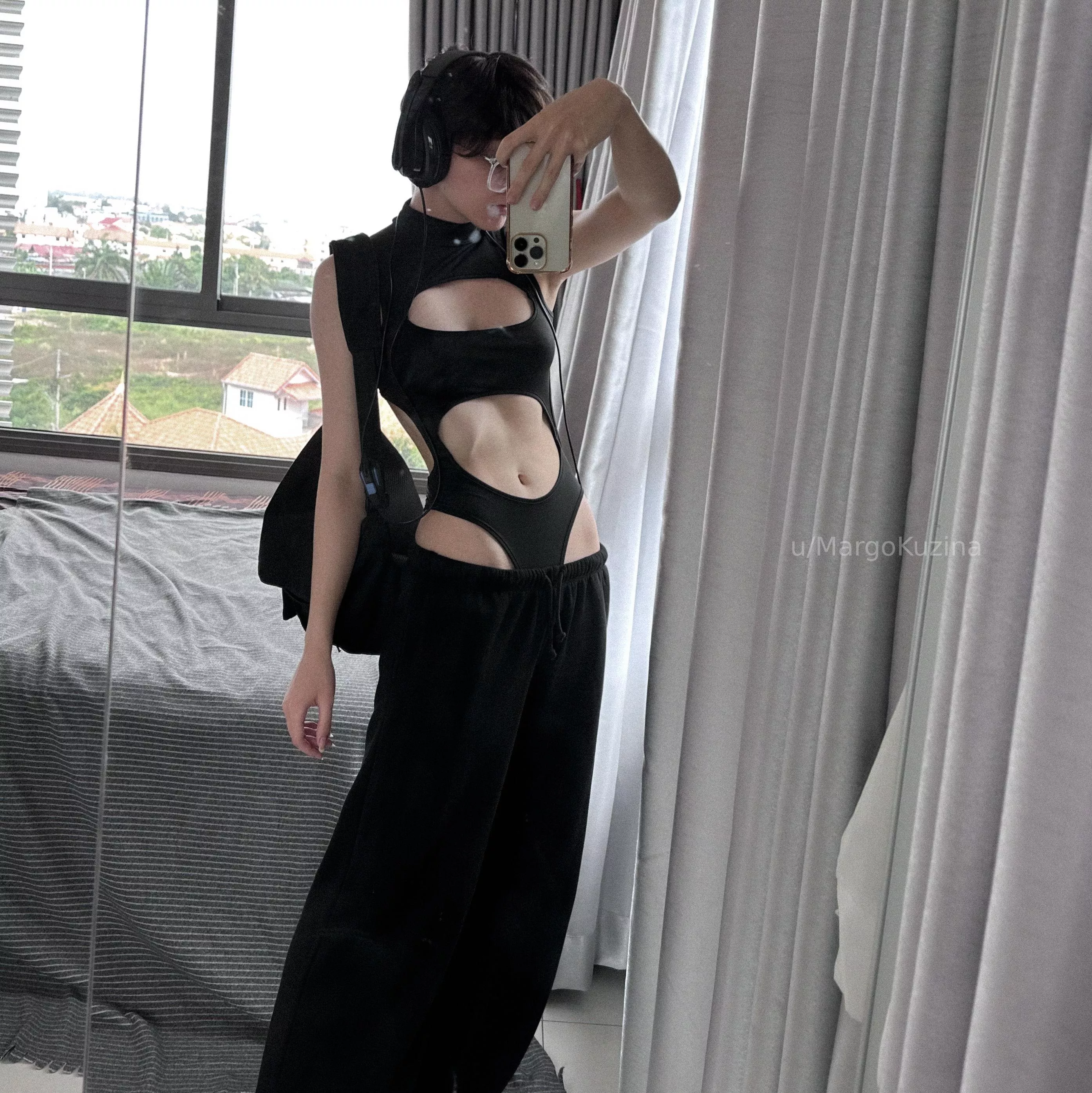 really love this cyber outfit posted by MargoKuzina