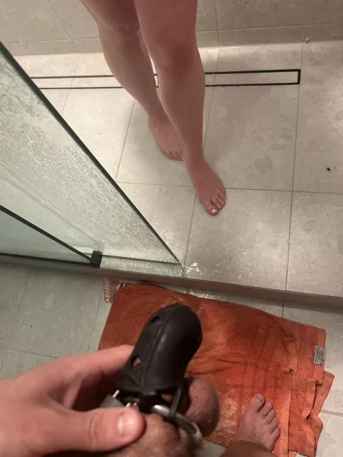 She decided my metal cage wasnt good enough. She shouldnt have to see my cock at all. Ive been upgraded by AggressiveAd1277