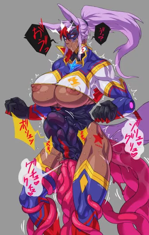 She's trying her best to keep the tentacles from going all the way through (hutago)  by Cultural_Car_4195