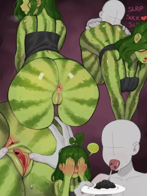 Watermelon girl ( mad abalone )   by RedJuicyGrapefruit