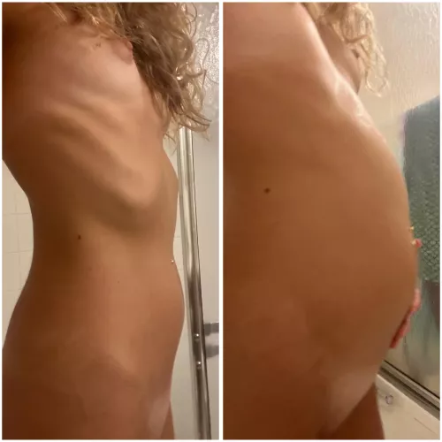 Belly became a water balloon 😌 by Bellybitch444