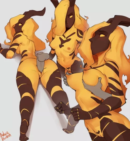 Flame Atronachs have needs too by Wolf-Baitt