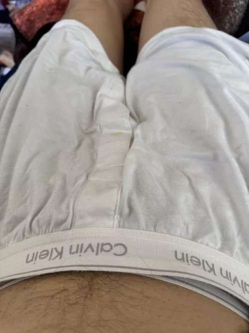 Found this pair of white CK Boxers in locker room today by coinpusherking8888