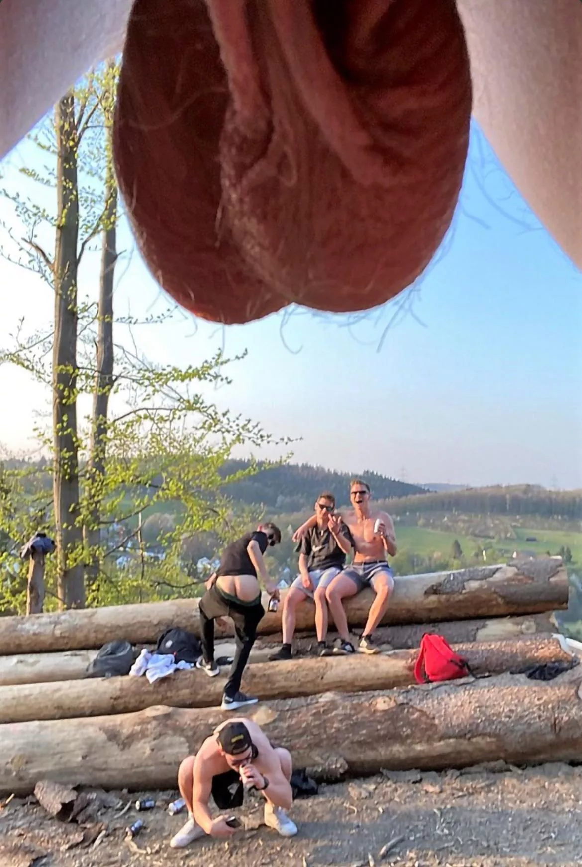 Group photo with the boys hanging out posted by JollyYard9778