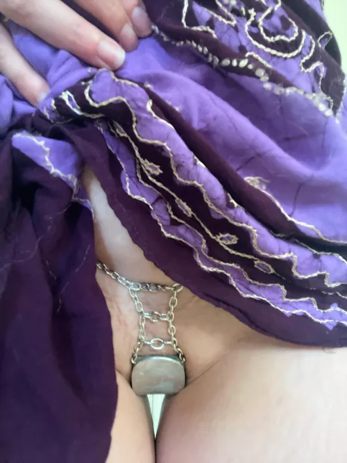 Peek a boo self-crafted “belt” by Routine_Claim7069