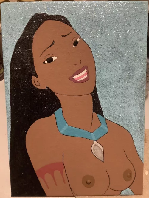 Pocahontas painting by MommysGoodBoy4Ever