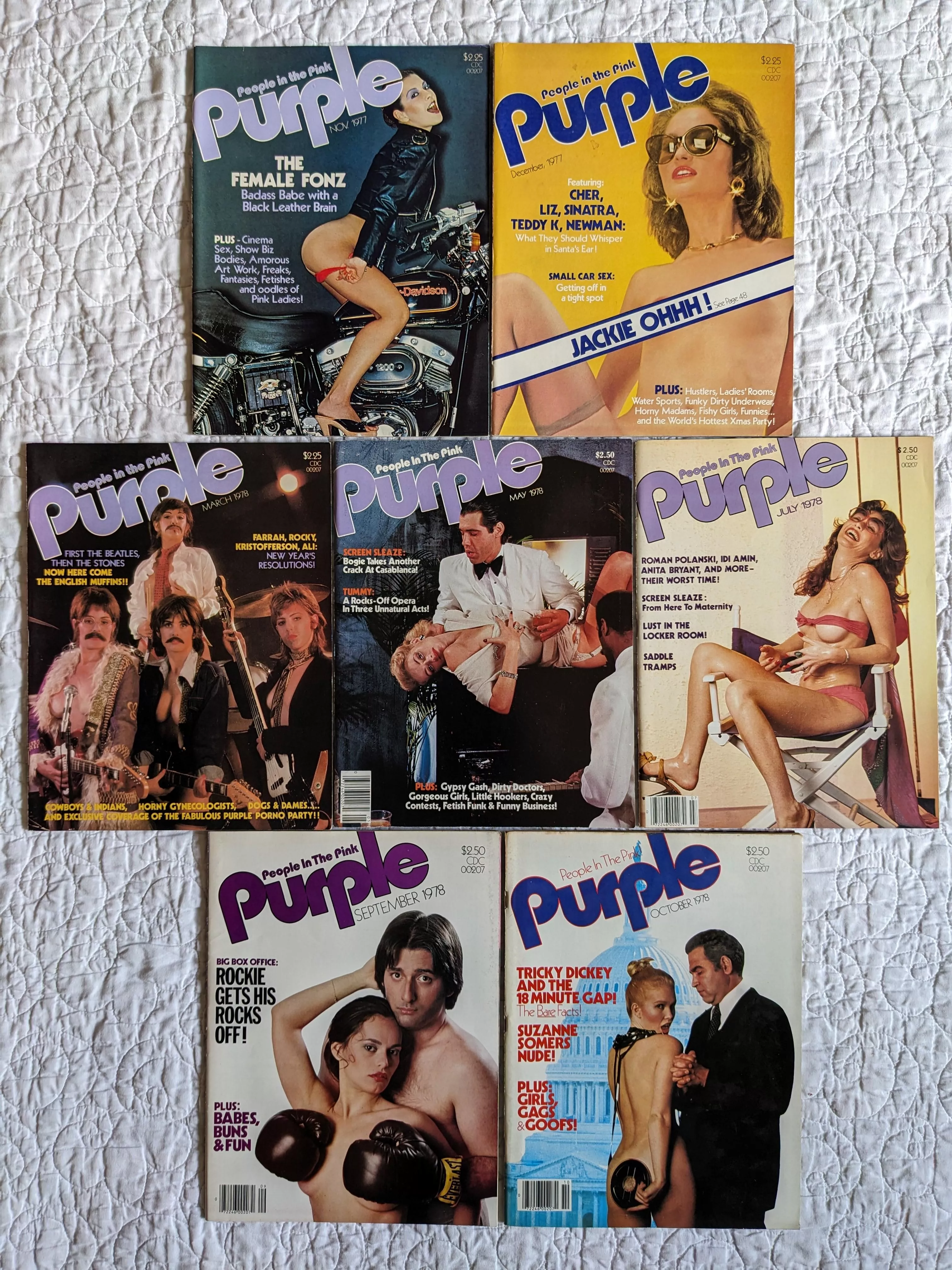 Purple magazine, 1977 and 1978. posted by CafGardenWitch