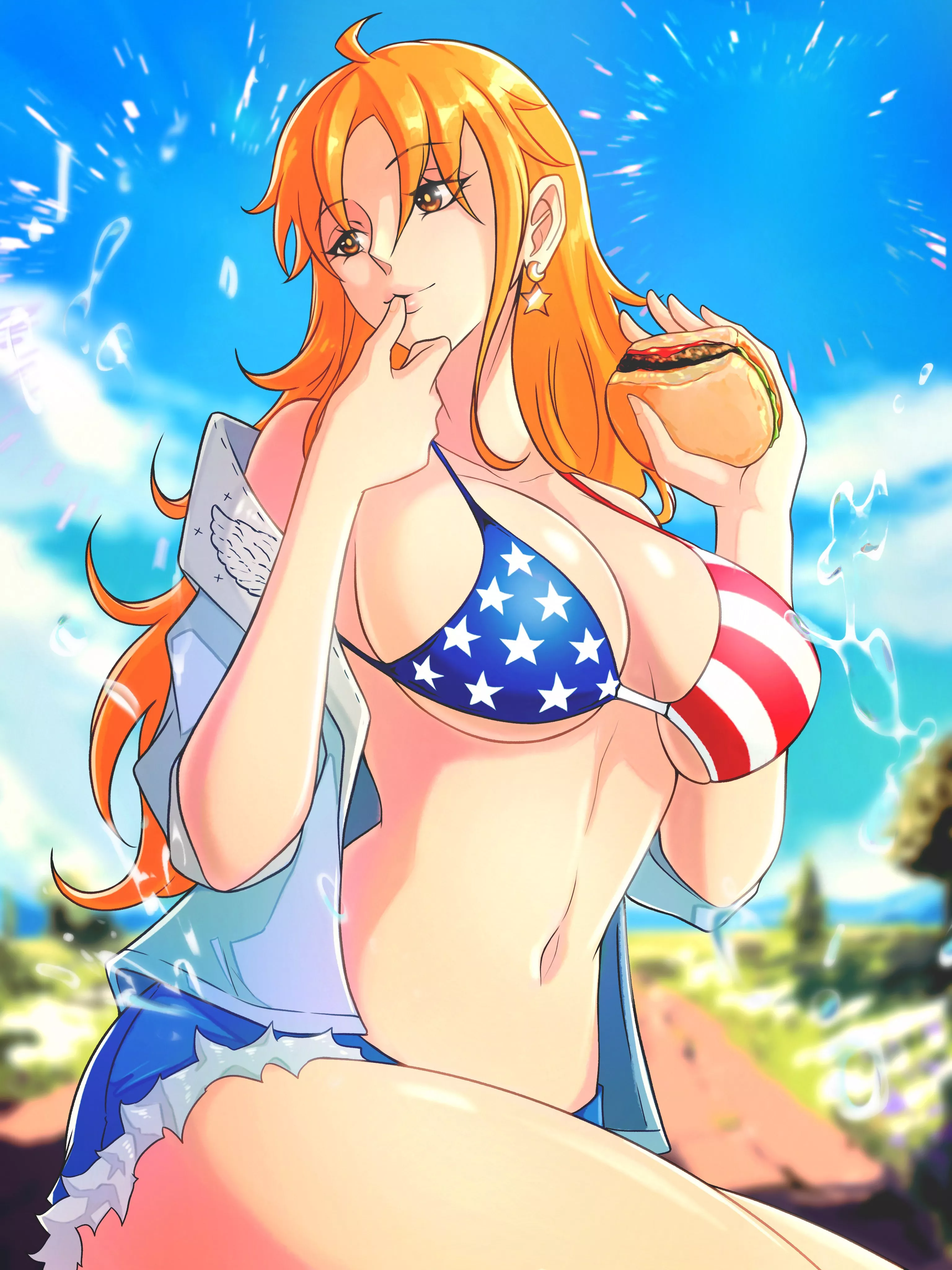 4th of July Nami [One Piece] posted by Terran117