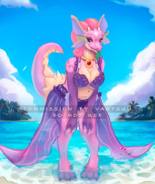 Beach time! (commission made by me) by Vantsum