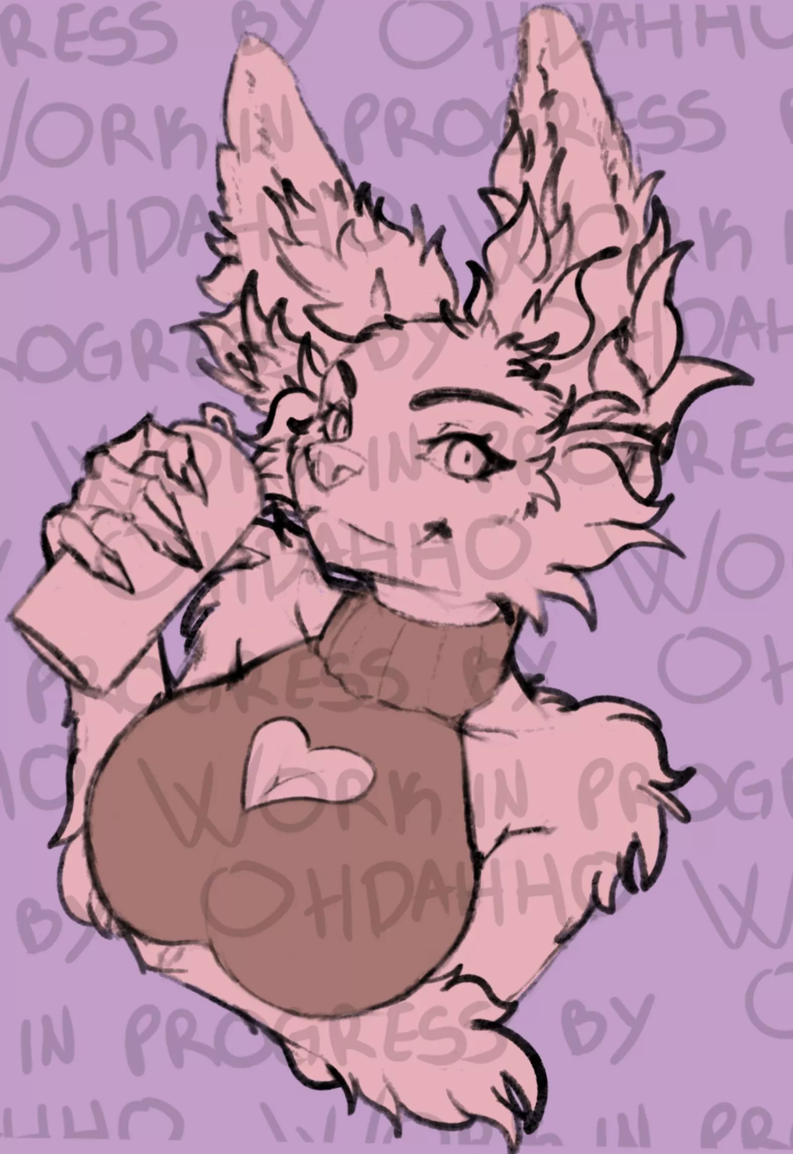 Fluffy gal! (Art by me @ohdahho) posted by Ohdahho