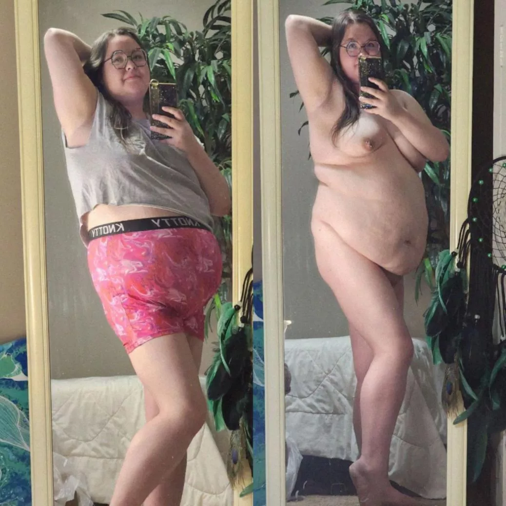 From hiding to flaunting posted by blossomingbelly