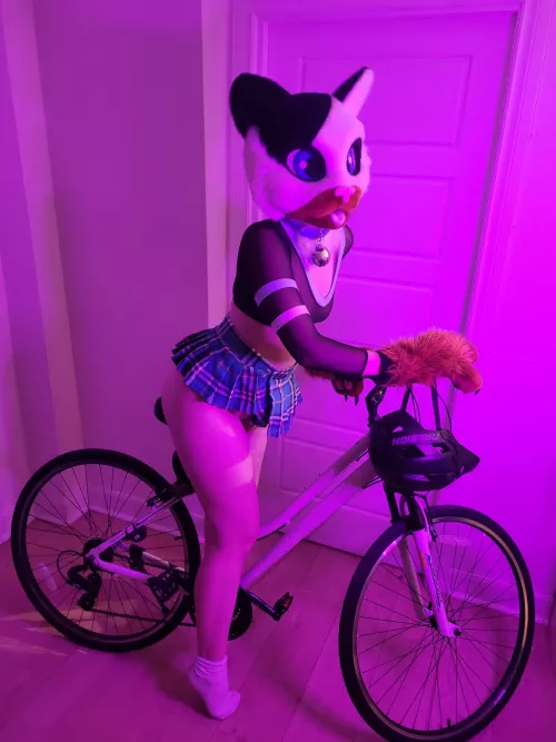 Hello it's Charlie your kitty girl. I feel so horny tonight than I decided to hump my bicycle... I know it's bad😿 but it was so good for my 🐱 by charliethefurry
