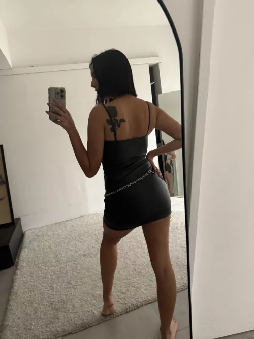 I feel sexy in this leather dress, what do you think? by Lolawildxx