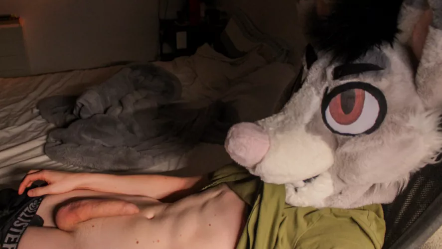 I just HAVE to empty this load 💦. Who is going to bend over for me and take it like a good pup?😈 by TheFinney