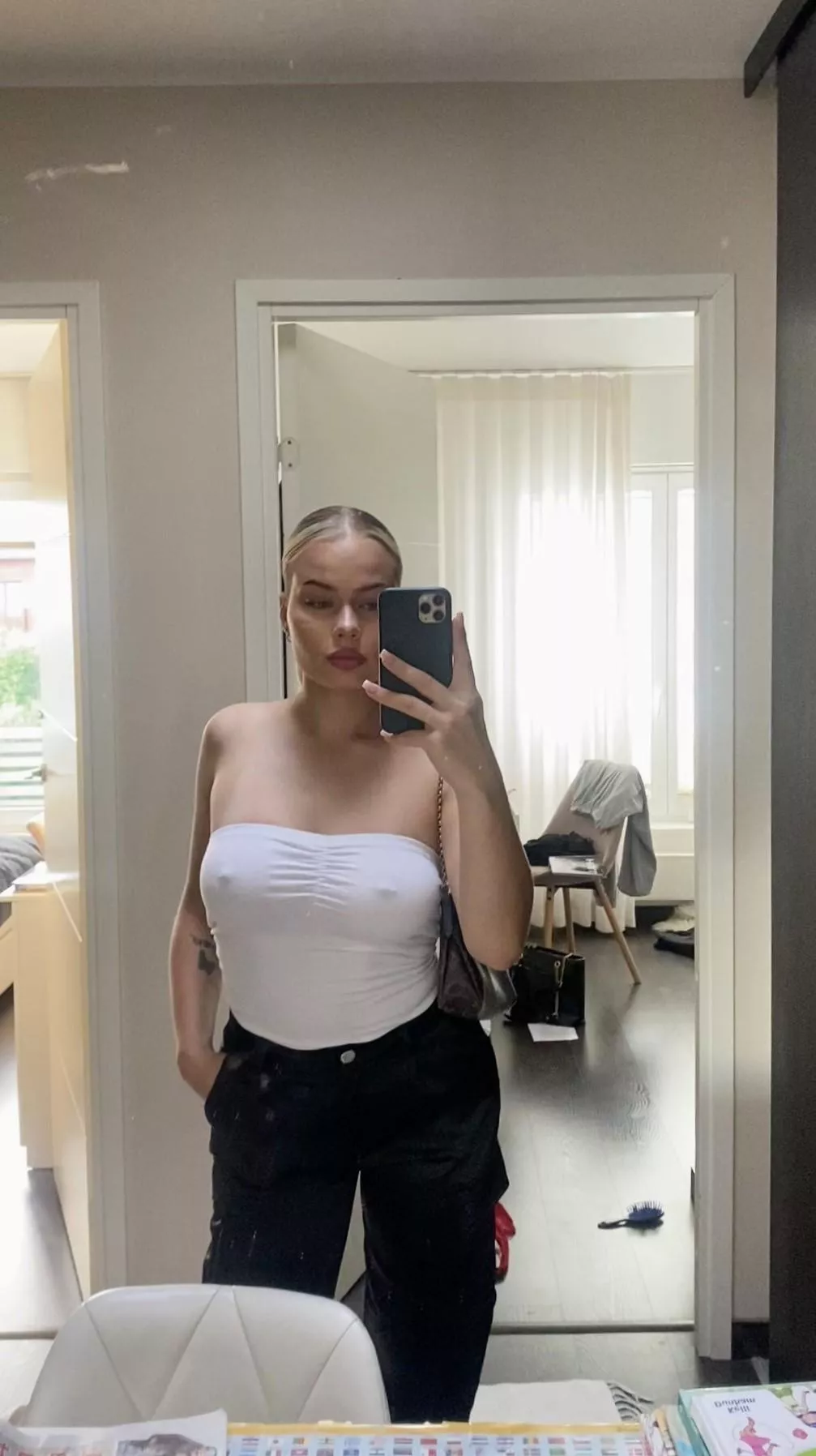 I won’t wear a bra on our date, hope you don’t mind that posted by exploringlina