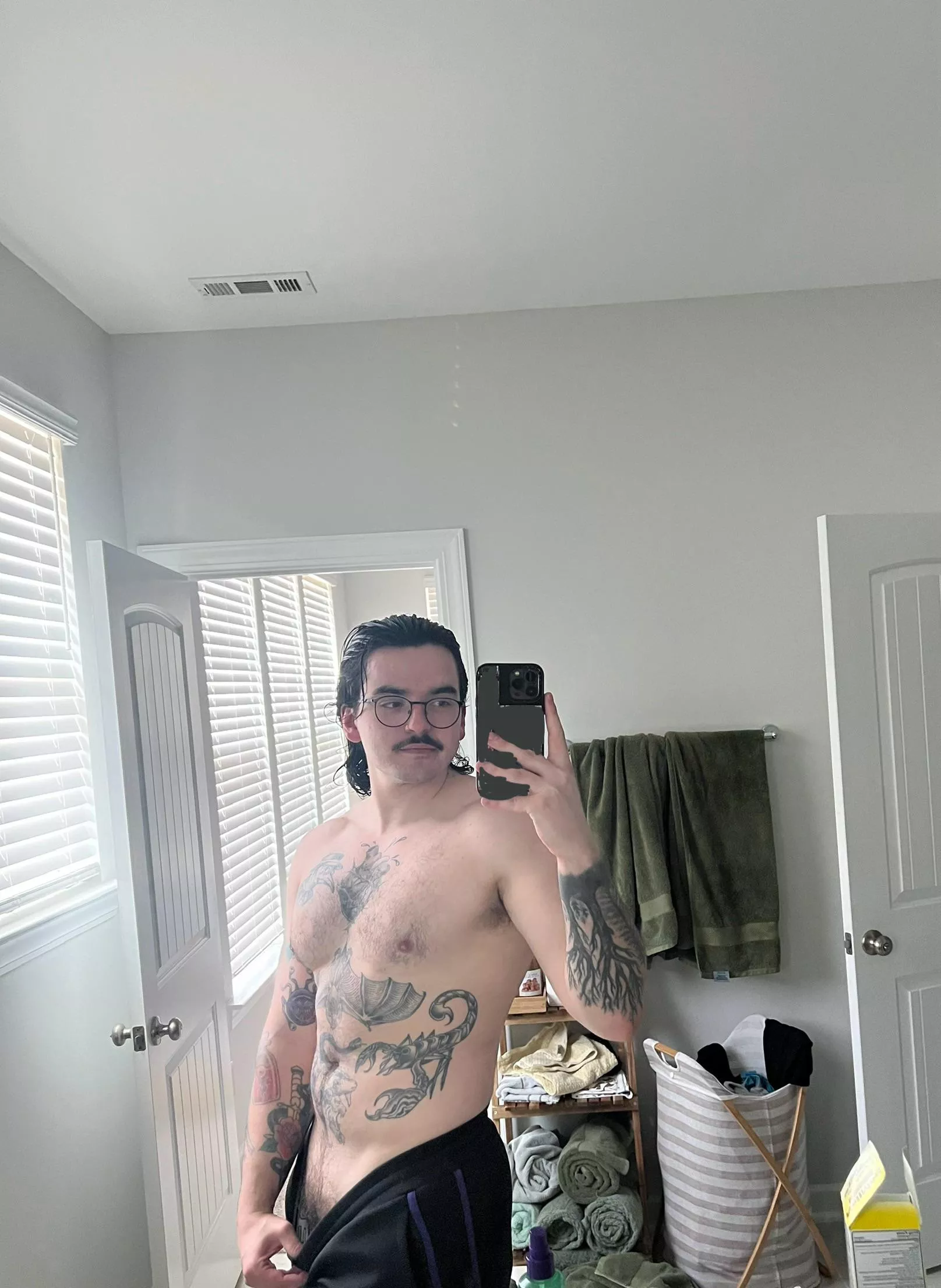 I’m up way too early today, so have a post-shower pic posted by [deleted]