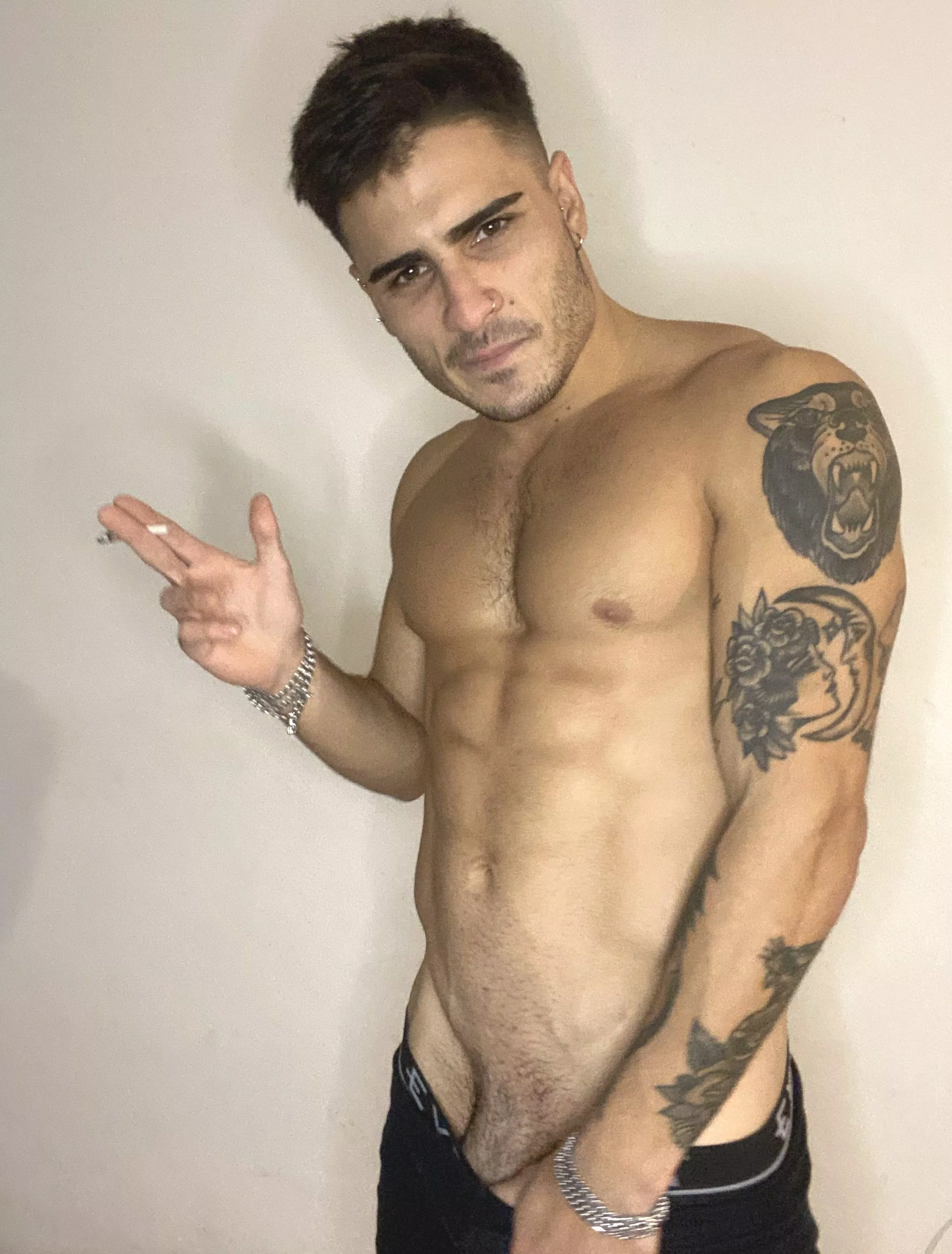  my tattooed muscles or my dirty mind: which one turns you on more?  posted by ItsKingOliver