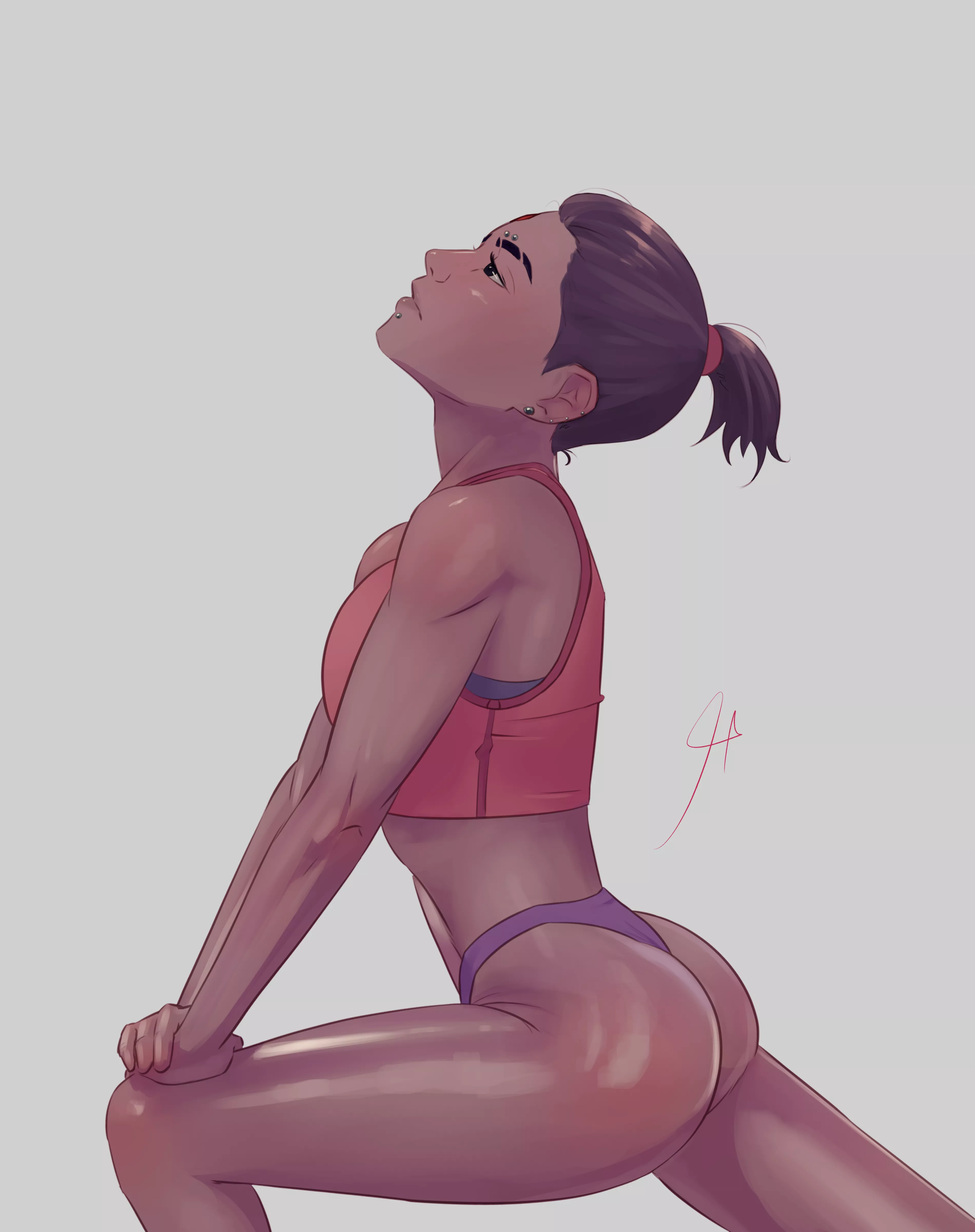 Raven Stretching(PalMors) posted by PalMors