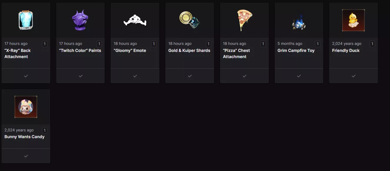 So I got a twitch drop a long time ago. posted by boundedx